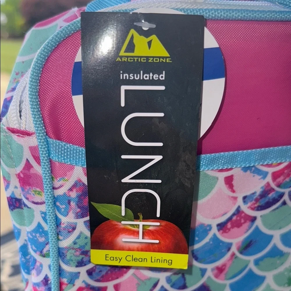 Arctic Zone Insulated Lunch Bag with Colorful Mermaid Scales Design, NWT **READ*